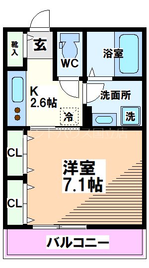 東京都国分寺市光町１丁目 間取り