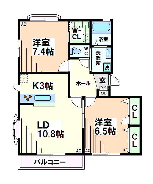 東京都国分寺市東恋ヶ窪３丁目 間取り