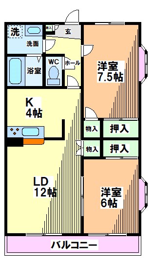 東京都国立市富士見台２丁目 間取り