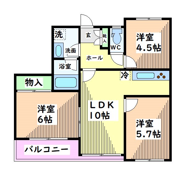 東京都日野市日野本町４丁目 間取り