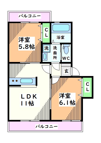 東京都日野市神明４丁目 間取り