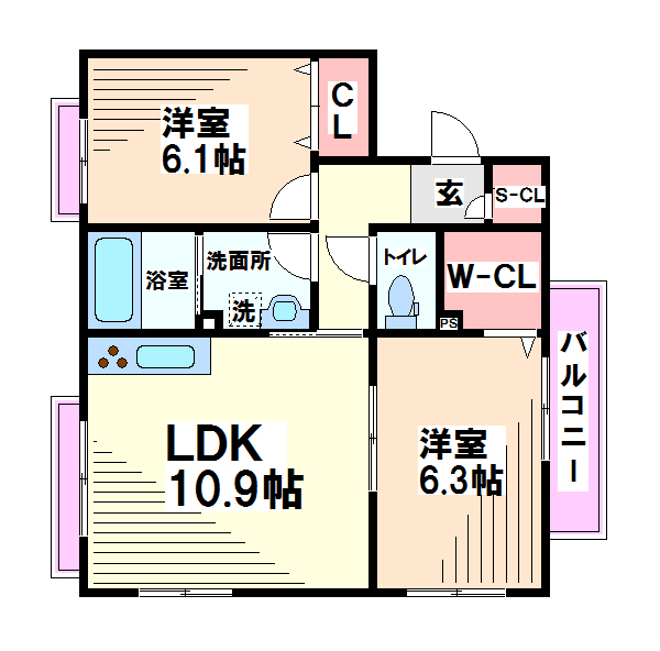 東京都国立市西２丁目 間取り