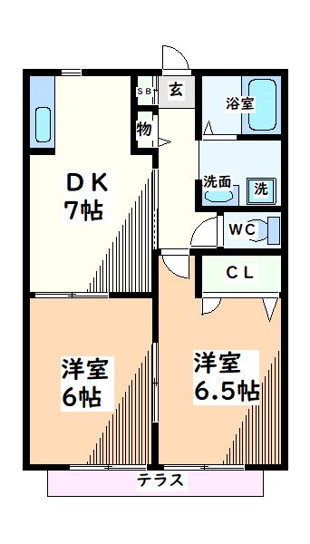 東京都立川市曙町３丁目 間取り
