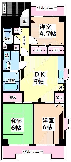東京都立川市曙町１丁目 間取り