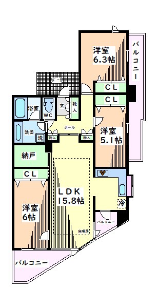 東京都日野市新町１丁目 間取り