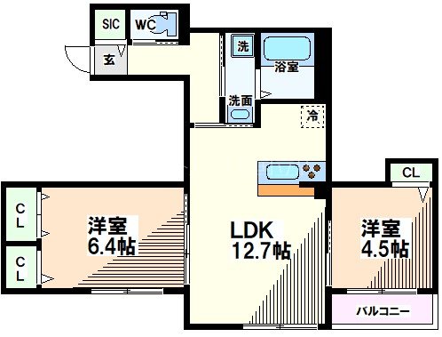 東京都日野市万願寺３丁目 間取り