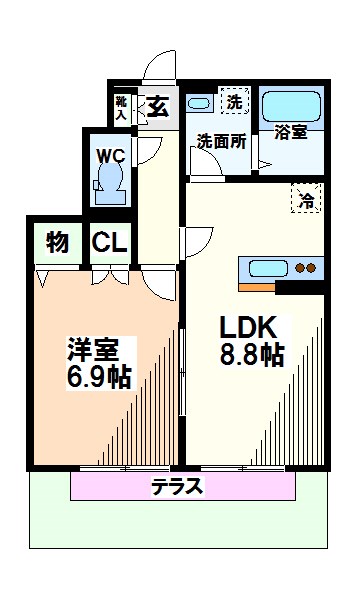 東京都国立市中１丁目 間取り