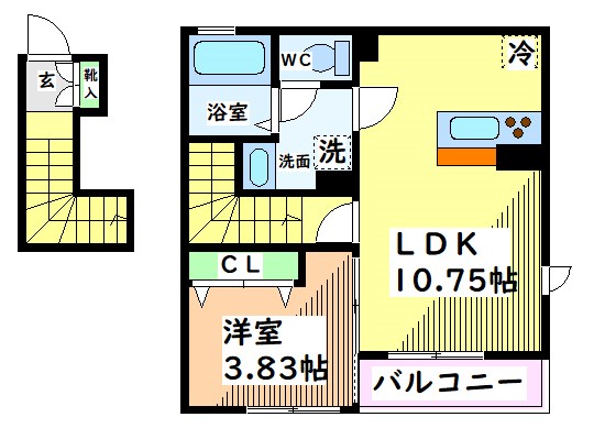 東京都日野市旭が丘１丁目 間取り