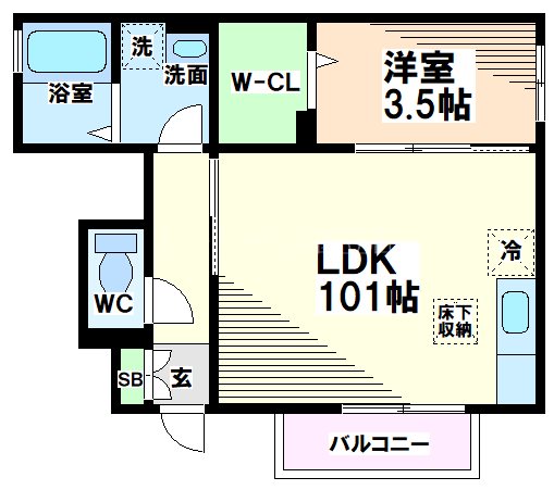 東京都立川市曙町１丁目 間取り