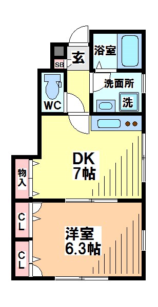 東京都国立市中２丁目 間取り