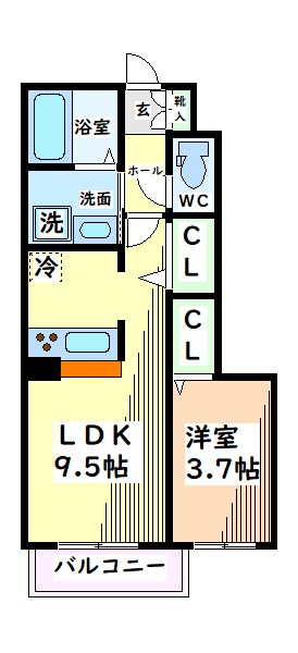 東京都昭島市松原町１丁目 間取り