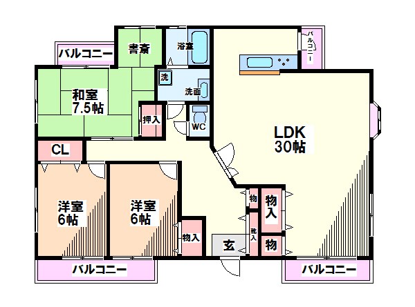 東京都府中市武蔵台１丁目 間取り