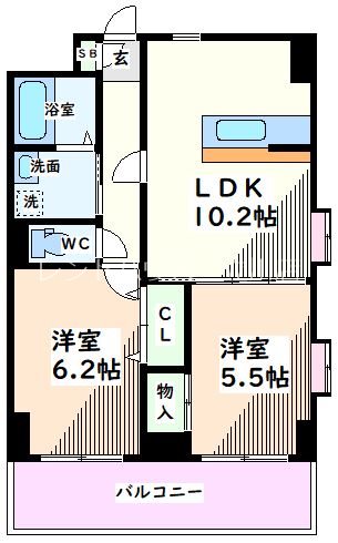 東京都立川市高松町３丁目 間取り