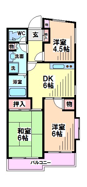 東京都国分寺市富士本２丁目 間取り