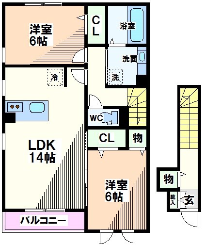 東京都国分寺市内藤１丁目 間取り