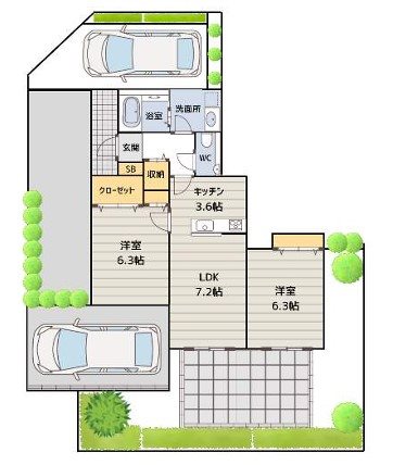 東京都立川市上砂町１丁目 間取り