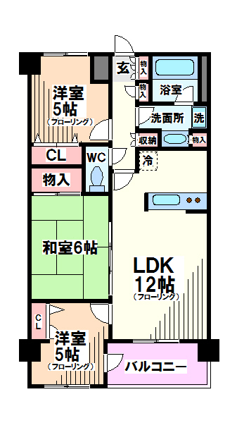 東京都国立市東１丁目 間取り