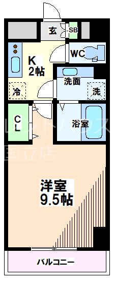 東京都立川市錦町１丁目 間取り