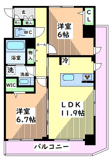 東京都立川市幸町３丁目 間取り