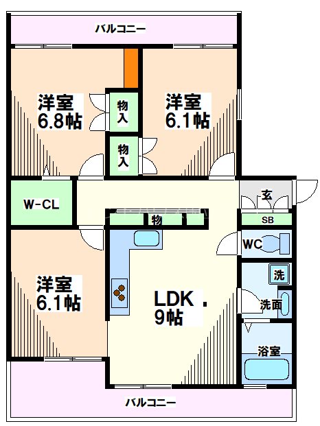 東京都日野市南平６丁目 間取り