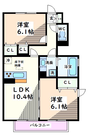 東京都日野市日野本町４丁目 間取り