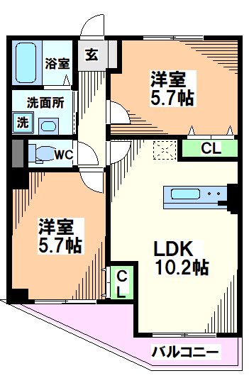 東京都小平市上水本町２丁目 間取り