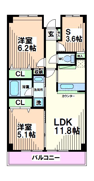 東京都国分寺市西恋ヶ窪１丁目 間取り