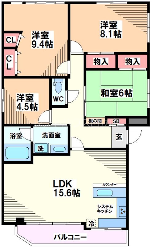 東京都立川市高松町２丁目 間取り