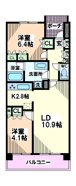東京都小平市上水本町５丁目 間取り