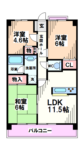 東京都国分寺市本町２丁目 間取り