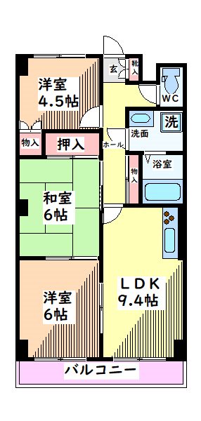 東京都日野市万願寺４丁目 間取り