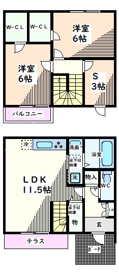 東京都立川市幸町２丁目 間取り