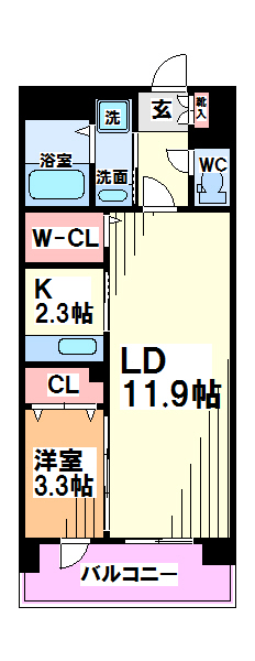 東京都国立市谷保 間取り