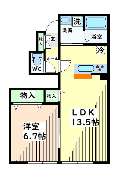 東京都昭島市中神町２丁目 間取り