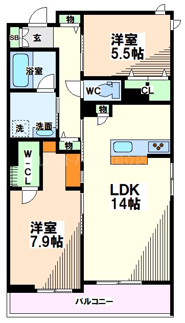 東京都府中市武蔵台３丁目 間取り