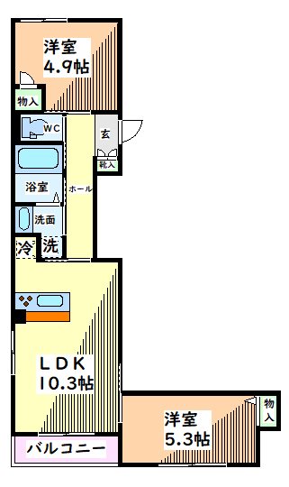 東京都日野市万願寺３丁目 間取り