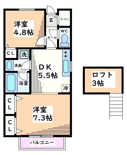 東京都日野市新町３丁目 間取り