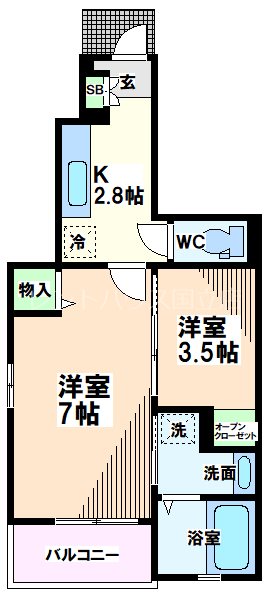 東京都立川市柴崎町６丁目 間取り