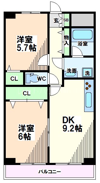 東京都日野市旭が丘３丁目 間取り