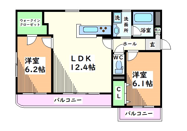 東京都立川市高松町１丁目 間取り