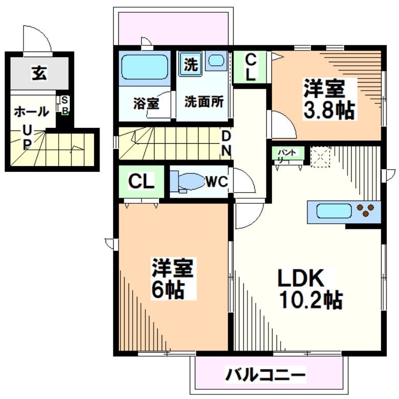東京都国分寺市西恋ヶ窪３丁目 間取り