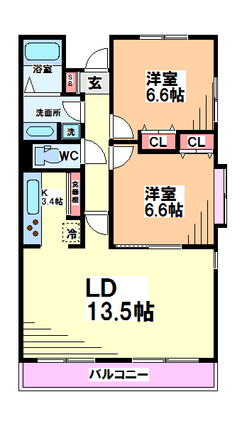 東京都国立市中３丁目 間取り