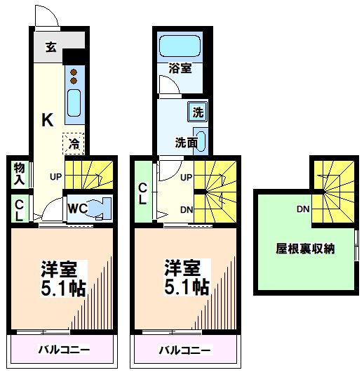 東京都国分寺市光町２丁目 間取り