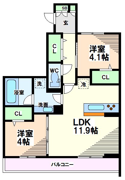 東京都国分寺市東恋ヶ窪２丁目 間取り