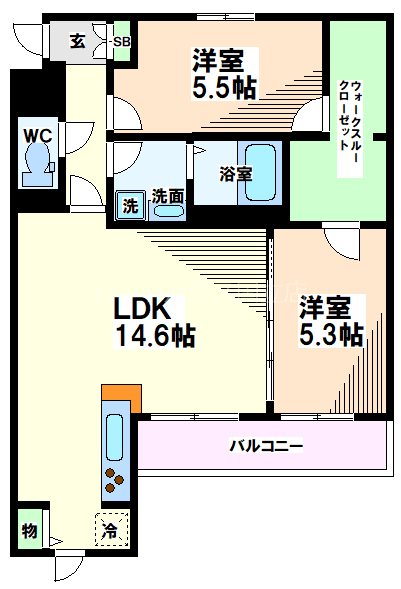 東京都日野市日野本町１丁目 間取り