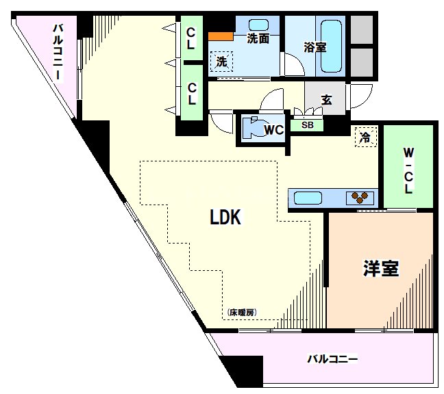 東京都国立市北１丁目 間取り