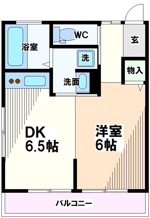 東京都国分寺市光町１丁目 間取り