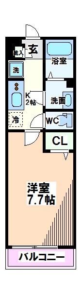 東京都国立市北２丁目 間取り