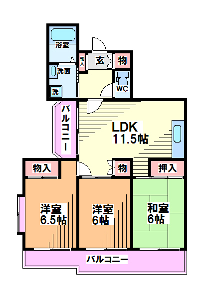 東京都国分寺市富士本２丁目 間取り