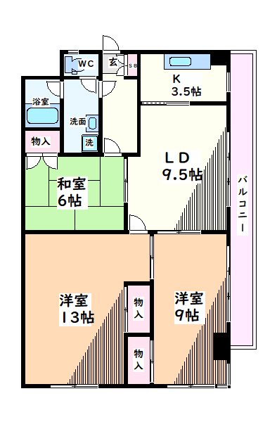東京都立川市富士見町５丁目 間取り
